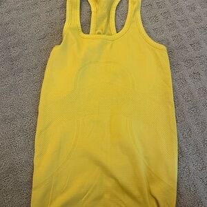 Yellow Racerback LuluLemon Tank Top